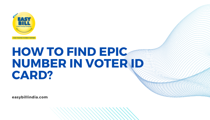 find epic number in voter id