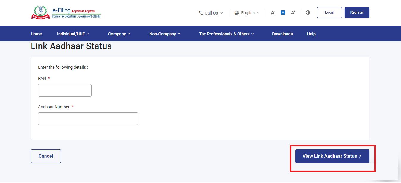 How to check pan aadhaar link status step by step guide