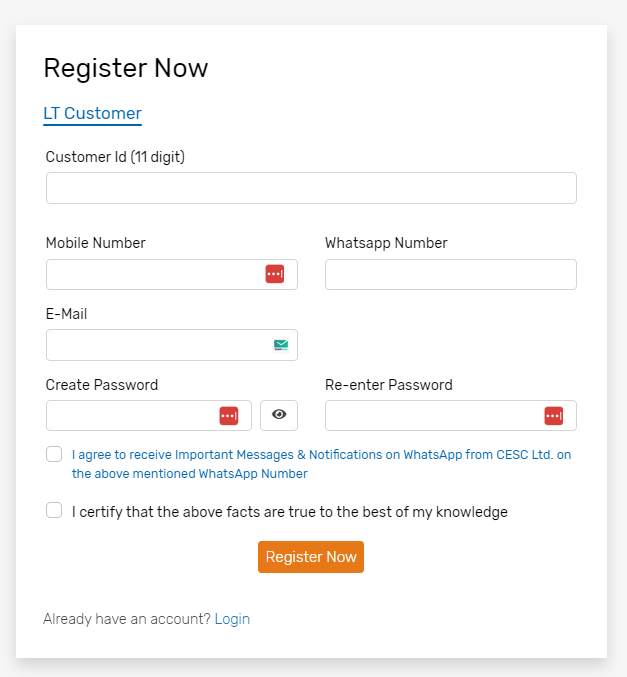 Check CESC Bill Payment Status