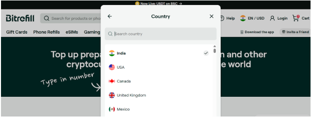 Bitrefill Choose your region Bitrefill Choose your region