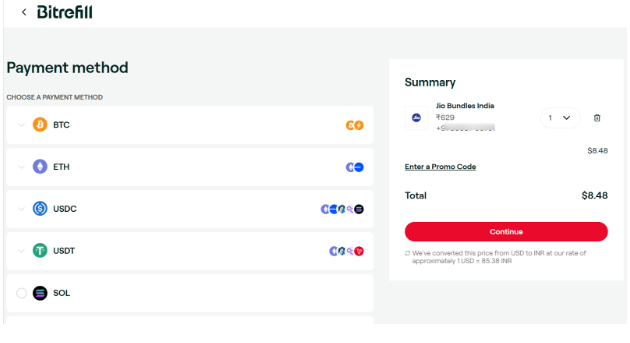 Select Cryptocurrency Select Cryptocurrency
